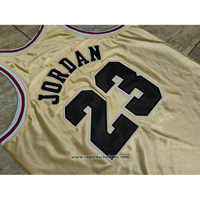 Camiseta Chicago Bulls Michael Jordan #23 75th Anniversary Mitchell & Ness 1997-98 Oro